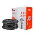 thumbnail image 1 of Bobina de cable Qian QHR-CAT5E-10 Caja con 100m Cat 5e UTP CCA 4 Pares de cables trenzados Gris, 1 of 8