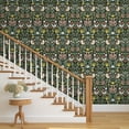 thumbnail image 4 of Abyssaly Floral Peel and Stick Wallpaper 17.7 "x 393.7"Black Bird and Flower Wallpaper Vintage Vinyl Contact Paper Suitable for Home Walls Cabinet, 4 of 9