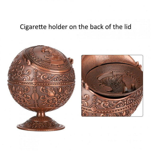 Cenicero de aleación de zinc cenicero vintage cenicero de regalo cenicero decorativo para interiores y exteriores para mesa de oficina en casa ANGGREK Otros