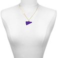 thumbnail image 2 of Delight Jewelry Acrylic Large Purple Megaphone - Gold-tone Class of 2026 Delicate Bar Necklace, 18.75", 2 of 4