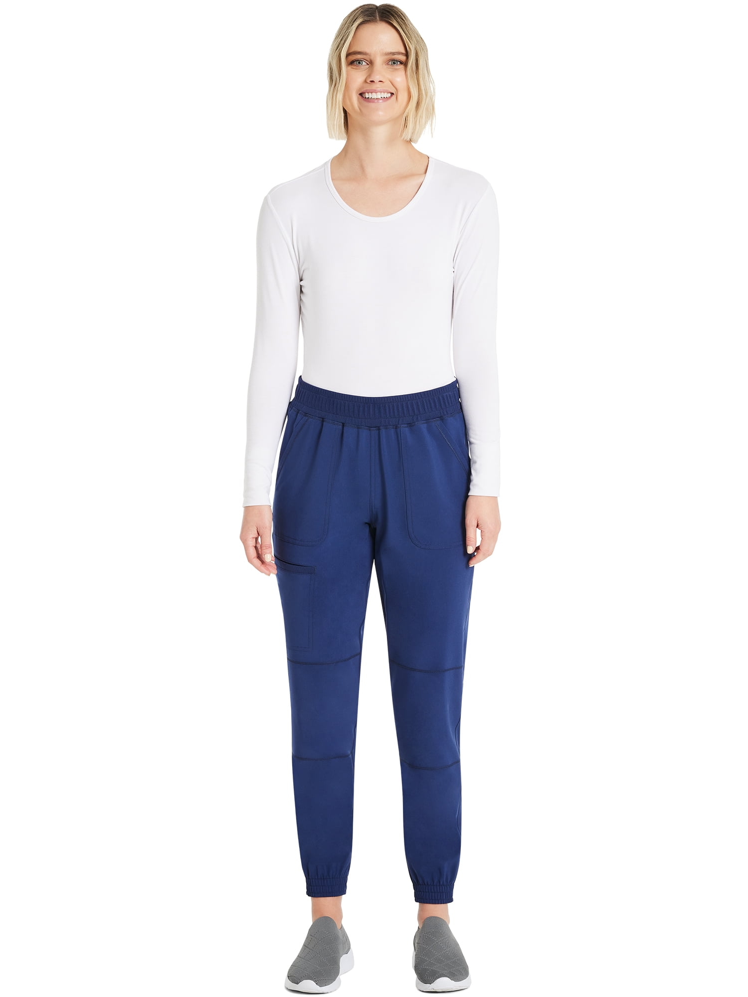 Scrubstar Women's Antimicrobial Premium Performance Petite Yoga Waistband Jogger, Sizes XS-XL