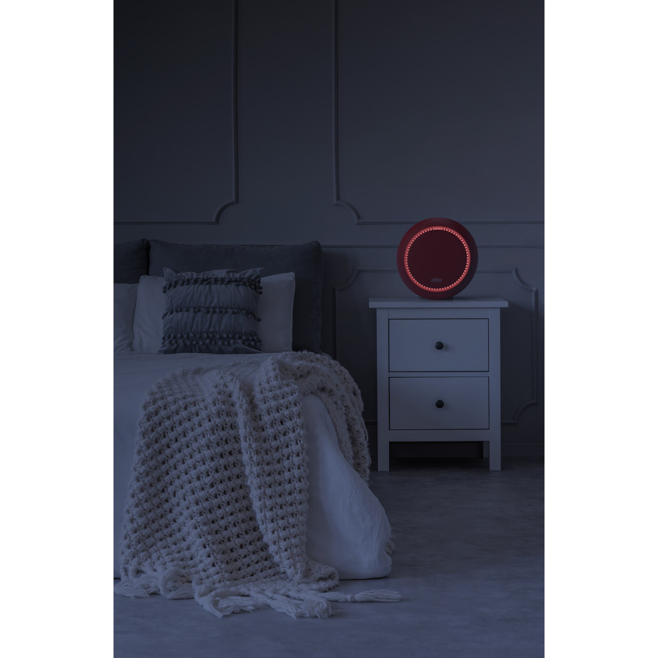 PureZone Halo True HEPA Air Purifier - Red