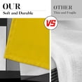 thumbnail image 5 of Yellow Kitchen Curtains Black Grey Window Curtains Valance and Tier Set of 3, White Modern Rod Pocket Short Tier Curtain, Abstract Art Small Cafe Curtains for Kitchen Decor 52" x 24", 5 of 6