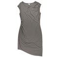 thumbnail image 1 of bar III Womens Asymmetrical Bodycon Dress, Grey, X-Large, 1 of 2