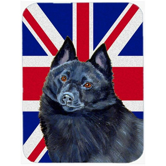 Carolines Treasures  Schipperke With English Union Jack British Flag Mouse Pad