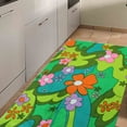 thumbnail image 4 of Home Decor Rug, Pattern Rug, Nursery Rug, Personalized Gifts, Groovy Tangerine Flower Rugs, Trippy Danish Rug, Floral Rug, Colorful Rug, 3.9'x5.9' - 120x180 cm, 4 of 8