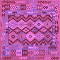 thumbnail image 1 of Ahgly Company Indoor Square Oriental Purple Traditional Area Rugs, 4' Square, 1 of 4