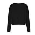 thumbnail image 4 of AherBiu Womens Long Sleeve Tops Winter Knitwear Pullover Tops Crewneck Sweaters Blouse Solid Color, 4 of 7