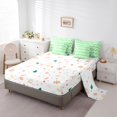 thumbnail image 5 of jejeloiu Xmas Tree Bedding Comforter Set 7 Pieces,Merry Christmas Full Bedding Set,Green Bowtie Bow Fitted Sheet Flat Sheet For Teens,Luxury Bedroom Decor Reversible, 5 of 8