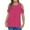 Hot Pink T Shirts for Kids, variant on Cold Shoulder Tops for Girls 3-12 Years Kids Trendy Short Sleeve Crewneck T-Shirts Teens Juniors Casual Solid Pullover Tees Top