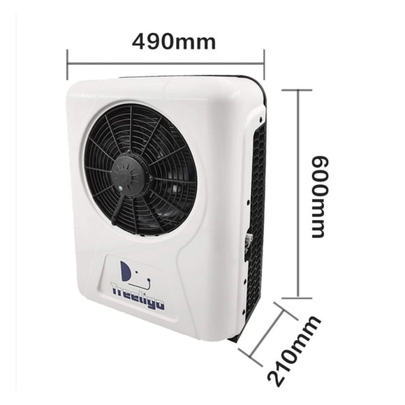 Climatiseur Électrique pour Camions, Climatiseur de Stationnement 12 V 24 V pour Voiture, VR, Tracteurs, Campeur, Fourgonnette, Autocaravane, Économie d'Énergie