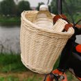 thumbnail image 3 of SPRING PARK Rattan Bicycle Rear Basket Bike Basket Small Pet Cat Dog Carrier Removable Bicycle Handlebar Bicycle Basket, 3 of 7