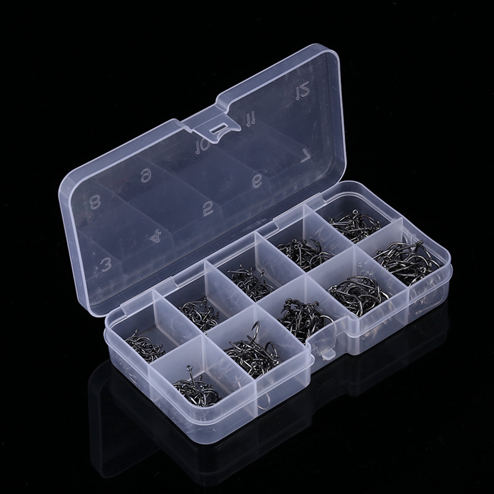 500PCS Crochet De Pêche, 3# -12# Barbelés Hamecon Peche