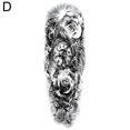 thumbnail image 1 of Full Arm Tattoo Stickers Crown Lion Waterproof Tattoo Stickers, 1 of 1