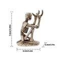 thumbnail image 3 of Desktop Decor Pen Holder Skeleton Pencil Holder Bracket Resin Creative Desktop Pen Storage Rack Organizer Makeup Brush Display Stand For Halloween Home, 3 of 4