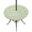 Mint Green, White, Green, variant on Round Outdoor Tablecloth with Umbrella Hole and Zipper, Botanical Rose Bud Tablecloth with Elastic Waterproof, Vintage Slate Blue Floral Leaves Farmhouse Patio Table Covers for 55" - 60" Pool Tables