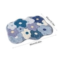 thumbnail image 3 of Colorful Flower Patterns Bathroom Absorbent Bath Mat Flower Shape Soft Antiskid Waterproof Comfortable Decor Rug, 3 of 6