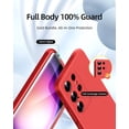 thumbnail image 2 of for Samsung Galaxy S23 Ultra Case, with Full Camera Cover Protection，Liquid Silicone Slim Shockproof Protective Phone Case [Microfiber Lining] (Red), 2 of 12