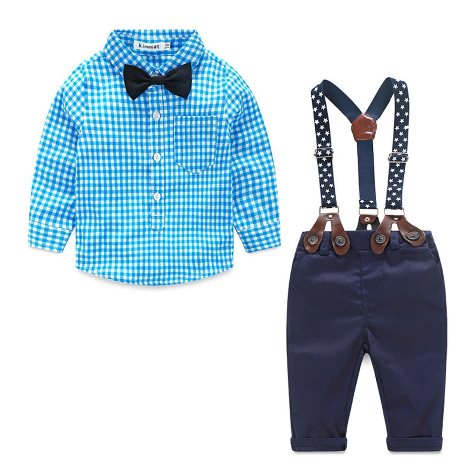 Toddler Boys Outfit Sets Baby Clothes Set Kids Gentleman Suit Tops