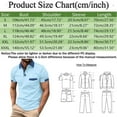 thumbnail image 3 of Fozruso Men's Summer Breathable Short Sleeve Polo Shirts For Men Solid Color Button Lapel Pocket Polo Shirts Cotton Polo Polo Shirtss, 3 of 5
