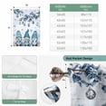 thumbnail image 6 of Blue Gnomes Christmas Balloon Curtains 63 Inch Length for Living Room/Bedroom, Xmas Balls Tree Snowflake Wooden Rod Pocket Privacy Door Curtains Decorative Tie Up Shade for Window 52"x63", 6 of 8