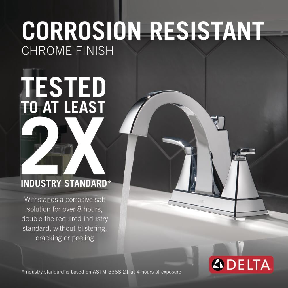 Delta 25768LF Flynn™ Two Handle Centerset Bathroom Faucet in Chrome