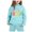 Light Blue, variant on Hwmodou Toddler Girls Outfit Sets Kids Cuhk Kids Long Sleeve 2025 Hooded Top Hoodie Pant Set,2-Piece,Size 2-13Y