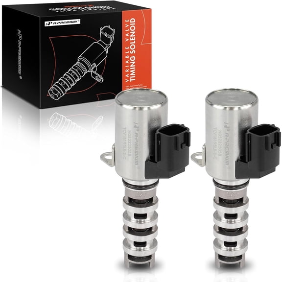 A-Premium 2-PC Left and Right Engine Variable Valve Timing (VVT) Solenoid Compatible with Nissan Altima 2007-2014, Murano 2009-2015, Pathfinder 2013-2013, Maxima 2009-2014 & Infiniti QX60, JX35, 3.5L