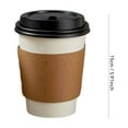 thumbnail image 3 of 50 Pack 16oz Disposable Paper Coffee Cups with Lids and Sleeves, Insulated Hot Drink Cups for Travel, Picnic, BBQ and Events, Heavy Duty Quality, 3 of 6