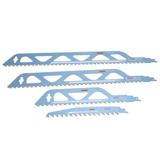 Reciprocating Saw Blades, 9 12 18 20 Inch Stone Cutting Sawblade Easy Installation High Accuracy for Demolition Work