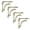 White, variant on NACH Farmhouse Industrial Shelf Brackets - Rustic Floating Shelf Bracket - Cast Iron Wall Brackets, Small (White - 4 Pack) (AD-90-064WTS)