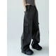 thumbnail image 4 of Pantalones para mujer, estilo urbano, cintura alta, estilo hipster, Harajuku, sencillos, combinables, largos, informales, elegantes, estilo americano, para otoño, 4 of 6