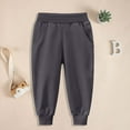 thumbnail image 2 of CAICJ98 Toddler Kids Boy Girl Pants Jogger Sweatpants Jogger Pant Active Sport Trousers Kids Pants Boys Girls (Dark Gray,3-4 Years), 2 of 4