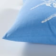 thumbnail image 3 of Mark&Day Pillows - Beerze Bright Blue Decorative Throw Pillow Cover for Couch Sofa Bed - 18x18 Coastal Home Decor Cushion Covers for Living Room Bedroom (18" H x 18" W, Polyester Insert), 3 of 4