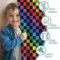 thumbnail image 3 of Blackout Kids Curtains,Rainbow Checkerboard Childrens Insulated Curtains Set Of 2,Bedroom Essentials,Toddler Room Decor 42"x54"(106x137cm), 3 of 4