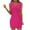 Hot Pink-01, variant on REALiKUN Rompers for Women Dressy Button Down Wrap V-Neck Mini Dress Sleeveless Overalls Shorts Jumpsuit