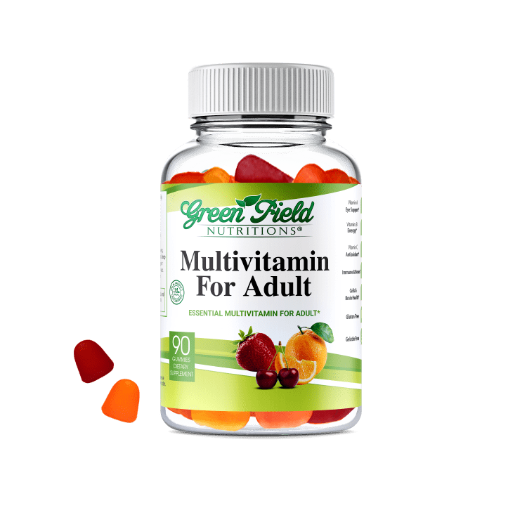 Greenfield Nutritions Halal Multivitamins Gummy for Adult, Gelatin