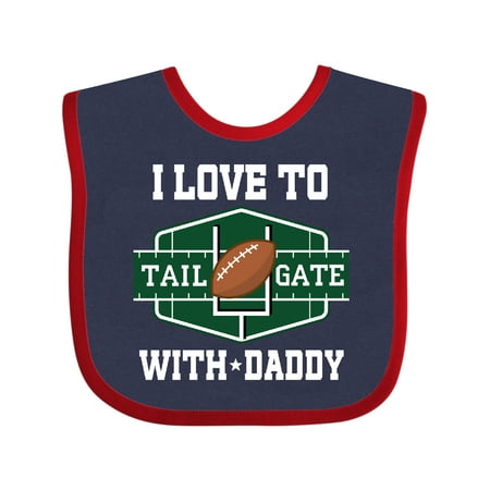 

Inktastic Football Tailgating with Daddy Gift Baby Boy or Baby Girl Bib