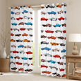 thumbnail image 2 of Castle Fairy Kids Children Colorful Car Curtains Pack of 2 (42x84 Each),Transportation Theme Curtains Blackout,Cartoon Truck Bedroom Curtains,Microfiber Bedroom Decor, 2 of 6