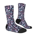 thumbnail image 3 of Uemuo Watercolor Marine Animals Pattern Women's Crew Socks, Soft Durable Breathable Moisture-Wicking with Odor Control Cotton socks, 3 of 9