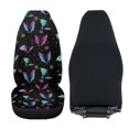 thumbnail image 4 of Uorisanigo Front Seat Covers, Soft Automotive Seat Covers, Coral Velvet Fabric Seats Cover for Cars, Washable Gradient Bat Print Seats Cover Universal Fit for Most Cars SUV Trucks, 2 Pieces, 4 of 7