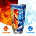 thumbnail image 6 of Vsdgher Whimsical Sunflowers Night Sky 20 Oz Stainless Steel Vacuum Insulated, Travel Mug Coffee Cup for Home, Office, Outdoor Works Great for Ice Drinks and Hot Beverage -Straw Two-piece Set, 6 of 8