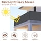thumbnail image 2 of Pantalla de privacidad para balcón SUNNY GUARD gris oscuro 80x60 cm, 2 of 6