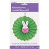 12" Easter Bunny Tissue Paper Decorative Fan