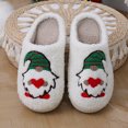 thumbnail image 1 of Zapatillas navideñas de piel esponjosa, planas, de felpa, con punta cerrada, para hombres y mujeres, 1 of 9
