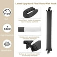 thumbnail image 4 of Unique Bargains Heatless Hair Curler Damage-Free Styling Solution Heatless Curls Overnight No Heat Hair Rollers for Effortless Waves Black 4Pcs, 4 of 7
