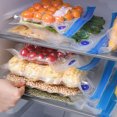 thumbnail image 4 of 5/10Pcs Reusable Vacuum Sealer Bags Food Storage bag Household Vacuum Vegetables Food Sealer Bag With Hand Pump Sealing Clips 5pcs-Bag 26x34cm, 4 of 6