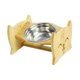 thumbnail image 2 of Tazón de comida para gatos jinwen elevado comedero para mascotas plato de alimentación antideslizantes portátiles 19cmx23.8cmx13.5cm Cuencos para gatos elevados, 2 of 8