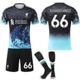 thumbnail image 1 of 2025-2026 Liverpool Special Anniversary Edition Blue Football Shirt with Socks No.66 Alexander-Arnold, 1 of 2
