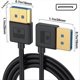 thumbnail image 2 of 8K60Hz 4K144Hz Video Audio Cord for Laptop PC Monitor,Right Bend, 2 of 5